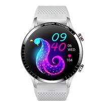 SmartWatch Level LVW50 Tela AMOLED 1.3 Compatível iOS Android, GPS Notificações App's Recebe e Faz Ligações monitoramento Sono Cardíaco Oxigênio