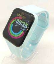 Smartwatch Macaron Inteligente Pro Y68 Foto Na Tela Color Azul Claro - Smart Bracelet