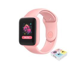 Smartwatch Macaron Inteligente Pro Y68 Foto Na Tela Color Rosa - Smart Bracelet