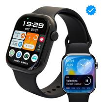 Smartwatch Microwear W11 PRO mini 42mm Série 11 Versão 2026 120Hz IA Integrada Pulso Fino Armazena Música Responde WhatsApp Sistema OS26 2 Pulseiras
