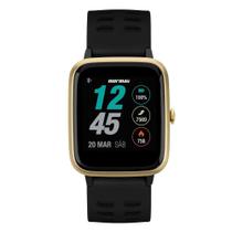 Smartwatch Mormaii Life Full Display Com GPS Preto e Dourado - MOLIFEAM/8P