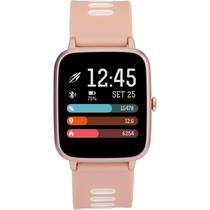 Smartwatch Mormaii Life GPS Rosé 35mm com Tela Digital Touch, Resistência à Água 5ATM, Pulseira de Silicone e Modos de Esporte