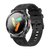 Smartwatch para homens tela AMOLED HD ultra grande chamada Bluetooth - Preto
