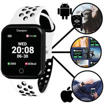 Smartwatch preto bluetooth puls. branca e preta ch50006k