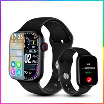 Smartwatch Preto Relógio Inteligente Bluetooth Masculino Feminino