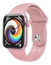 Smartwatch Relogio Celular Android iOS Bluetooth Tela Infinita W28 Pro Rosa Assistente Voz Siri Smartwatch Relogio Celular Android iOS Bluetooth Tela Infinita W28 Pro Rosa Assistente Voz Siri