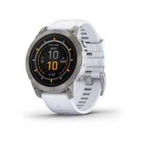 Smartwatch Relógio Garmin Epix Pro Gen 2 Safira Titânio com pulseira Branca 47mm