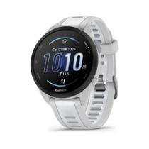 Smartwatch Relógio Garmin Forerunner 165 Cinza e Branco WW com Monitor Cardíaco de Pulso e GPS 43mm