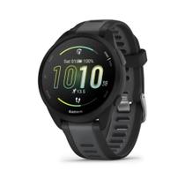 Smartwatch Relógio Garmin Forerunner 165 Preto e Cinza Ardosia WW com Monitor Cardíaco de Pulso e GPS 43mm