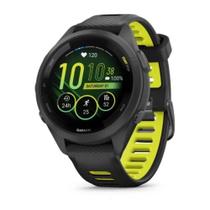 Smartwatch Relógio Garmin Forerunner 265S Music Preto EU/PAC com Monitor Cardíaco de Pulso e GPS 42mm