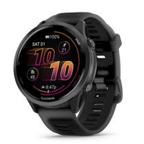 Smartwatch Relógio Garmin Forerunner 570 com Monitor Cardíaco de Pulso e GPS Cinza 47mm