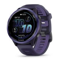 Smartwatch Relógio Garmin Forerunner 570 com Monitor Cardíaco de Pulso e GPS Índigo 47mm