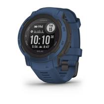 Smartwatch Relógio Garmin Instinct 2 Solar Azul com Monitor Cardíaco de Pulso e GPS 45mm