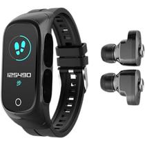 Smartwatch Relógio inteligente Fone Bluetooth 2 em 1 N8 PRET