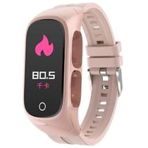 Smartwatch Relógio inteligente Fone Bluetooth 2 em1 ROSA