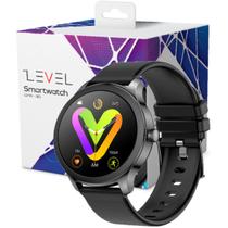 Smartwatch Relógio Inteligente Level 1.32 - Recebe e realiza Ligações, GPS, Sport, Ciclo Feminino-com Garantia e NF