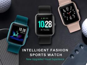 Smartwatch Relógio Inteligente Masculino Feminino Android Ios Cor Preto