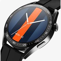 Smartwatch Relógio Inteligente Preto Hw28 Redondo Com Nfc E Assistente De Voz e Comando de Voz