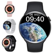 Smartwatch Relógio Inteligente Redondo À Prova D'água Watch 8 Pro Feminino 49mm Tela Grande de 2" Android e iOS