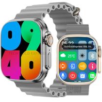 Smartwatch Relógio Inteligente U9 Plus Microwear GPS NFC Masculino Feminino Android IOs AMOLED NFC 2025 2 Pulseiras