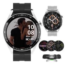 Smartwatch Relógio Intelingete Hw28 Branco Recebe Mensagens Whatsapp Instagram Facebook Redes Sociais - HW28 Redondo Smart Watch