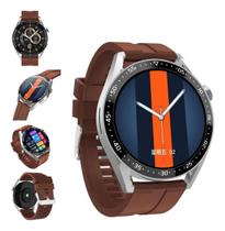 Smartwatch Relógio Intelingete Hw28 Marron Recebe Mensagens Whatsapp Instagram Facebook Redes Sociais - HW28 Redondo Smart Watch
