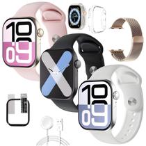 Smartwatch Relogio Original W10 Mini Lançamento Microwear Série 10 42mm ChatGpt 1Gb Kit Completo