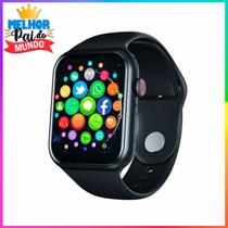 Smartwatch Relógio Presente Super Pai Inteligente Preto Feminino e Masculino Original Nota Fiscal Lançamento Smartwatch Relógio Presente Super Pai Inteligente Preto Feminino e Masculino Original Nota Fiscal Lançamento