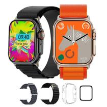 Smartwatch Relógio W69 Mini Watch Ultra Tela 45mm Masculino Feminino 42mm Android iOS Faz Chamadas Recebe Notificaçoes Bluetooth