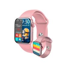 Smartwatch Rosa Feminino Presente Namorada Mulher Relogio Inteligente Hw16 Tela Infinita Original