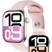 Smartwatch S10 Lançamento 2025 Série 10 X Microwear Original NFC tela 47m Amoled 120Hz novo sistema MicroOs 10 resistencia certificada IP68