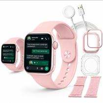 Smartwatch S11 Rosa Com Monitor Cardíaco E Controle De Sono Presente Ideal