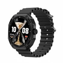 Smartwatch S80 Ultra 3 Redondo Preto 7 Pulseiras FOTOLA