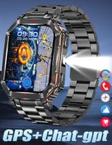 Smartwatch SACOSDING Relógio inteligente militar para homem e mulher com GPS/AI GPT lanterna LED Altitude /Barômetro/Brújula AMOLED de 2.01" pulgadas/relógios inteligentes para Android/IOS (contestar/realizar chamadas Bluetooth) Acompanhamento de fitness, mais de 100 esportos/impermeável IP68/relógio inteligente de acompanhamento sonho Smartwatch SACOSDING Relógio inteligente militar para homem e mulher com GPS/AI GPT lanterna LED Altitude /Barômetro/Brújula AMOLED de 2.01" pulgadas/relógios inteligentes para Android/IOS (contestar/realizar chamadas Bluetooth) Acompanhamento de fitness, mais de 100 esportos/impermeável IP68/relógio inteligente de acompanhamento sonho
