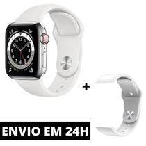 Smartwatch Série 6 Bluetooth Chamadas e Notificações Saúde Completa Esportes Monitor Cardíaco Sono Smartwatch Série 6 Bluetooth Chamadas e Notificações Saúde Completa Esportes Monitor Cardíaco Sono