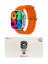 Smartwatch Series 10 Ultra W69+ Plus Nfc Super Amoled 2GB Laranja