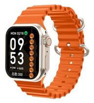 Smartwatch Series 10 Ultra W69+ Plus Nfc Super Amoled 2GB Laranja
