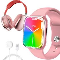 Smartwatch Series 9 PROMAX Fone Bluetooth Pro 9 2 Pulseiras NFC Compatível com Android e iOS Inteligente e Funcional