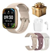 Smartwatch Smart 41mm Series Relógio Inteligente Feminino Pulseira de metal