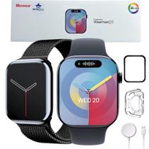 Smartwatch Smart W99+ Plus 45mm Amoled Nfc C/ 2 Pulseiras