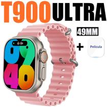 Smartwatch T900 Ultra 49mm Recebe Msg Faz Ligação + Película