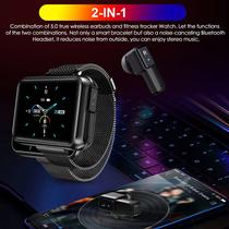 Smartwatch T91 com Bluetooth e Headset TWS - Tela Grande de 1,4 Polegadas (Verde)