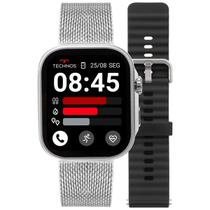 Smartwatch Technos Connect Max Call Prata - TMAXCAB/9K