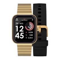 Smartwatch Technos Connect MAX Dourado e Preto - TMAXAH/C7D