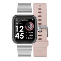 Smartwatch Technos Connect MAX Prata e Rosa TMAXAK/7K