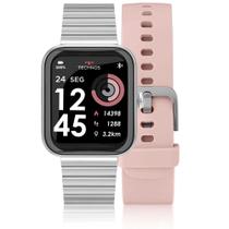 Smartwatch Technos Connect Max Prata e Rose - TMAXAK/7K