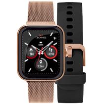 Smartwatch Technos Connect MAX Preto e Rosé - TMAXAC/5J