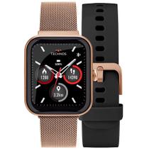 Smartwatch Technos Connect Max Pulseira Preto e Rosé Tmaxac/5j