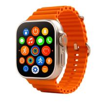 Smartwatch Ultra 3 Pro Completo com ECG Chamadas Bluetooth Monitoramento de Saúde Múltiplos Modos Esportivos e Bateria de Alta Duração