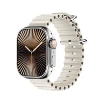 Smartwatch Ultra 4 Plus Serie 10 49mm Tela Amoled 2GB Gps bússola WhatsApp NFC Microwear U4